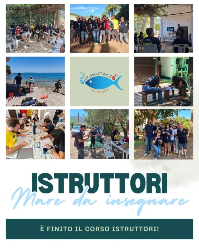 È finito il bellissimo corso istruttori con i nostri amici del @circolosubacqueopavia complimenti ai nuovi istruttori! Tante risate, emozioni e soprattutto tanto mare. Ci vediamo ai prossimi appuntamenti, non mancate!🌊✨